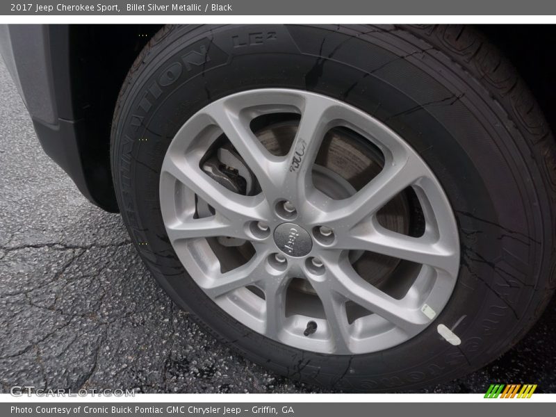 Billet Silver Metallic / Black 2017 Jeep Cherokee Sport