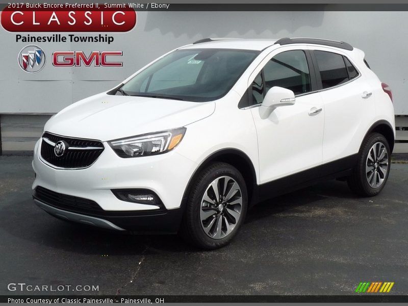 Summit White / Ebony 2017 Buick Encore Preferred II