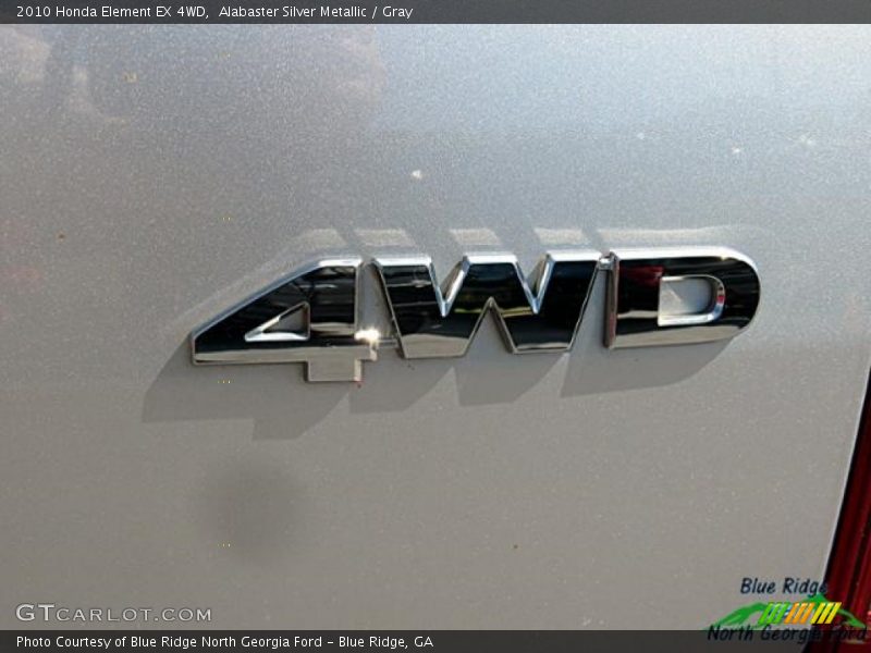 Alabaster Silver Metallic / Gray 2010 Honda Element EX 4WD