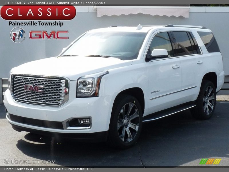 Summit White / Cocoa/­Shale 2017 GMC Yukon Denali 4WD