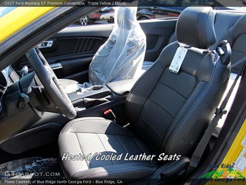 Triple Yellow / Ebony 2017 Ford Mustang GT Premium Convertible