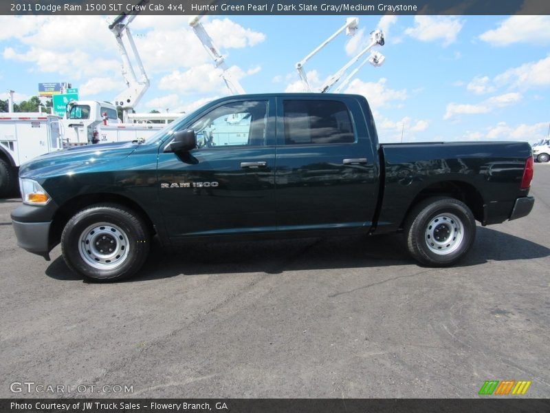 Hunter Green Pearl / Dark Slate Gray/Medium Graystone 2011 Dodge Ram 1500 SLT Crew Cab 4x4