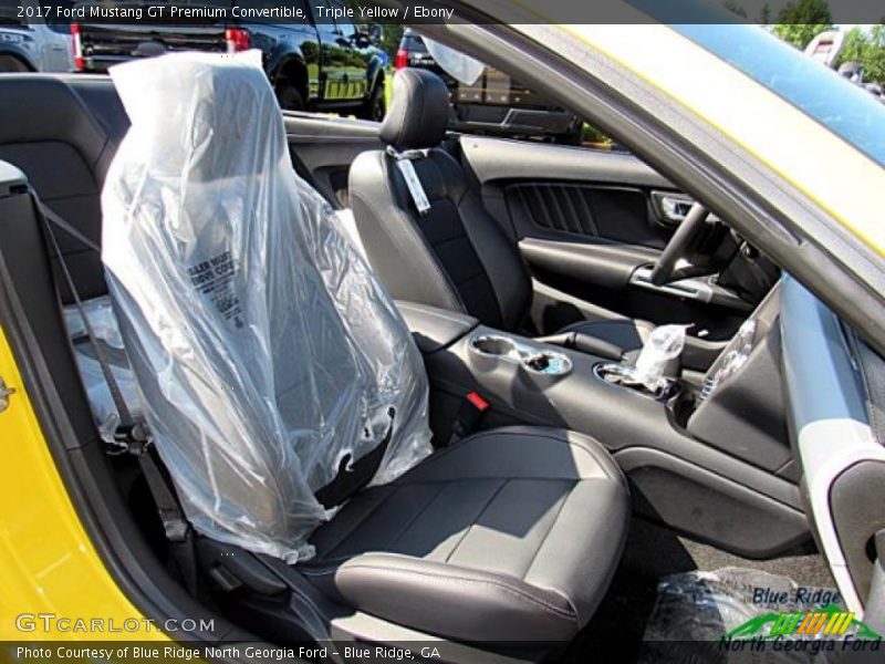 Triple Yellow / Ebony 2017 Ford Mustang GT Premium Convertible