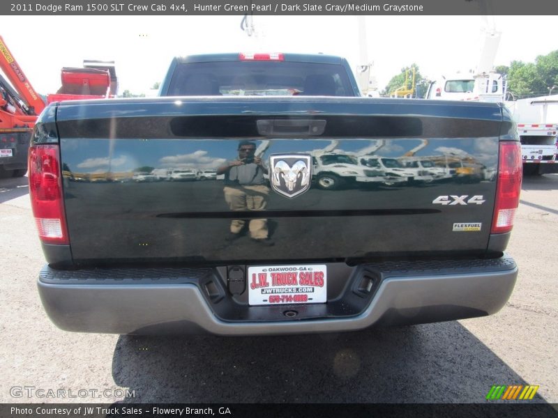 Hunter Green Pearl / Dark Slate Gray/Medium Graystone 2011 Dodge Ram 1500 SLT Crew Cab 4x4