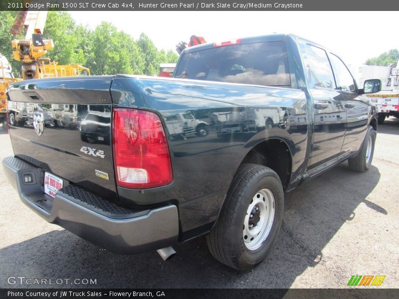 Hunter Green Pearl / Dark Slate Gray/Medium Graystone 2011 Dodge Ram 1500 SLT Crew Cab 4x4