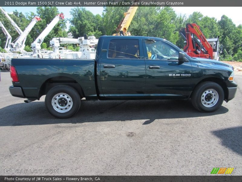 Hunter Green Pearl / Dark Slate Gray/Medium Graystone 2011 Dodge Ram 1500 SLT Crew Cab 4x4