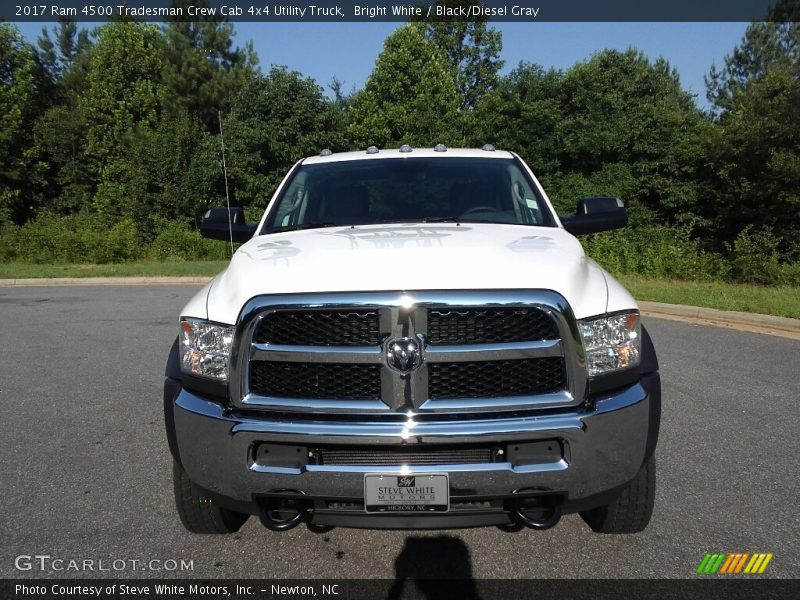 Bright White / Black/Diesel Gray 2017 Ram 4500 Tradesman Crew Cab 4x4 Utility Truck