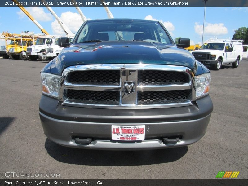 Hunter Green Pearl / Dark Slate Gray/Medium Graystone 2011 Dodge Ram 1500 SLT Crew Cab 4x4