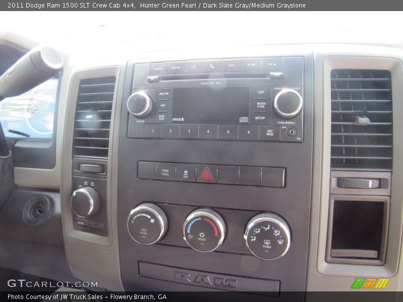 Hunter Green Pearl / Dark Slate Gray/Medium Graystone 2011 Dodge Ram 1500 SLT Crew Cab 4x4