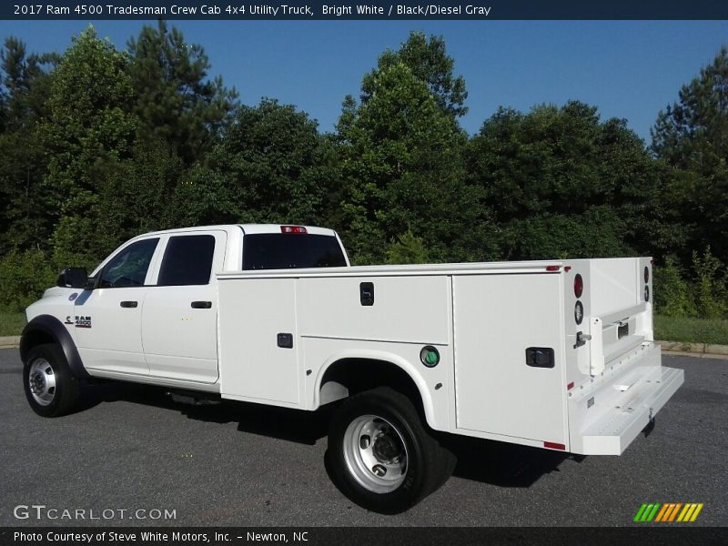 Bright White / Black/Diesel Gray 2017 Ram 4500 Tradesman Crew Cab 4x4 Utility Truck