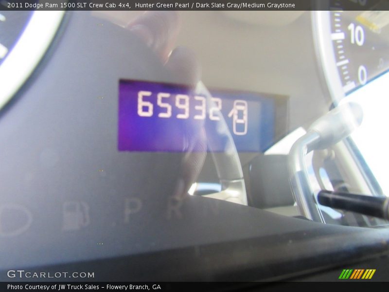 Hunter Green Pearl / Dark Slate Gray/Medium Graystone 2011 Dodge Ram 1500 SLT Crew Cab 4x4