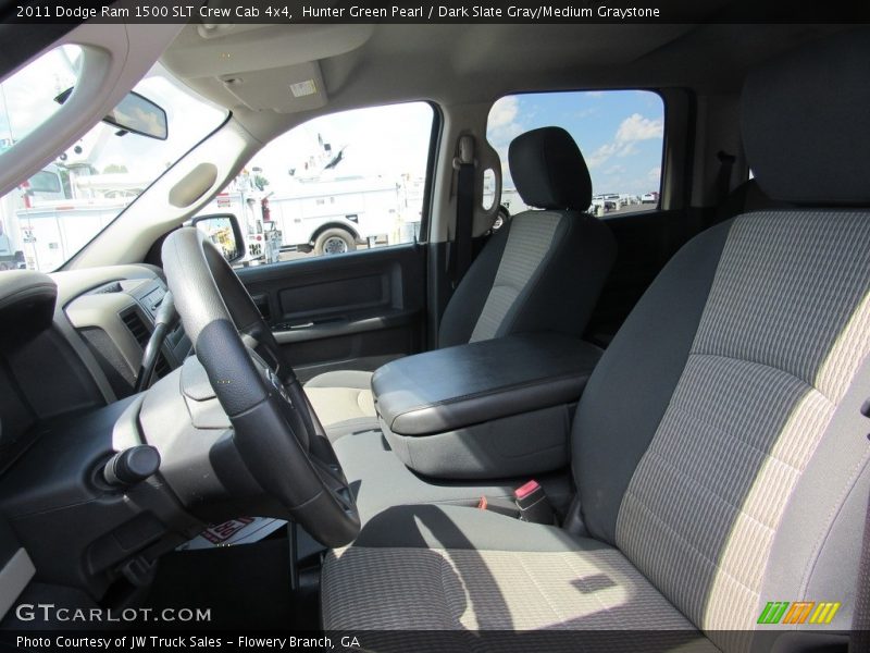 Hunter Green Pearl / Dark Slate Gray/Medium Graystone 2011 Dodge Ram 1500 SLT Crew Cab 4x4