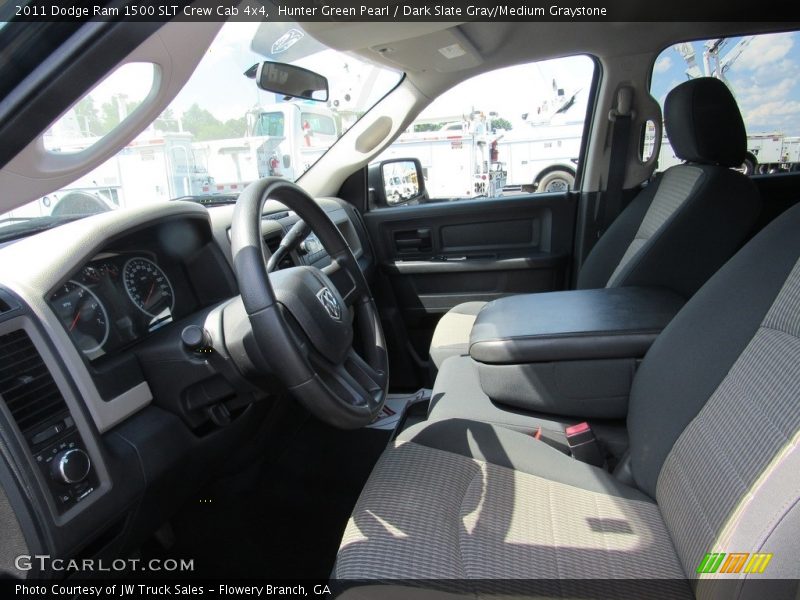 Hunter Green Pearl / Dark Slate Gray/Medium Graystone 2011 Dodge Ram 1500 SLT Crew Cab 4x4