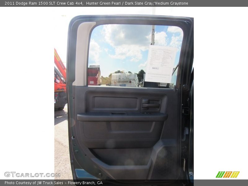 Hunter Green Pearl / Dark Slate Gray/Medium Graystone 2011 Dodge Ram 1500 SLT Crew Cab 4x4
