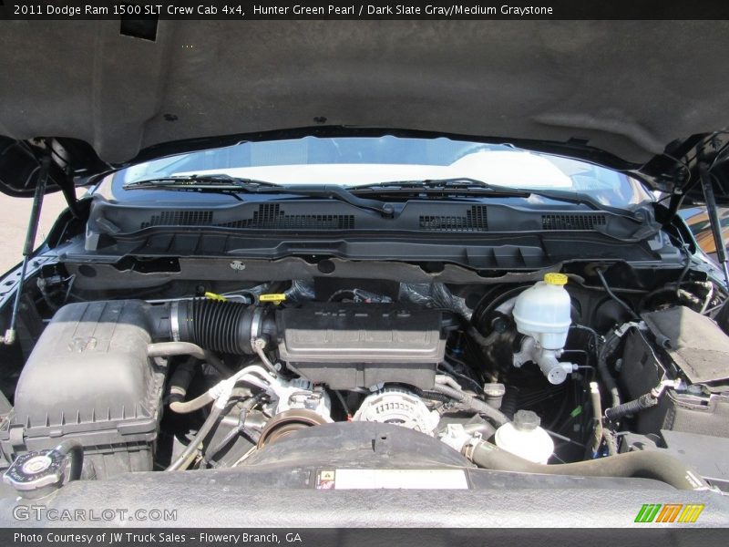 Hunter Green Pearl / Dark Slate Gray/Medium Graystone 2011 Dodge Ram 1500 SLT Crew Cab 4x4