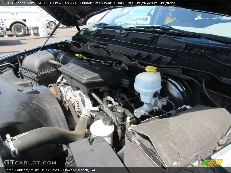 Hunter Green Pearl / Dark Slate Gray/Medium Graystone 2011 Dodge Ram 1500 SLT Crew Cab 4x4