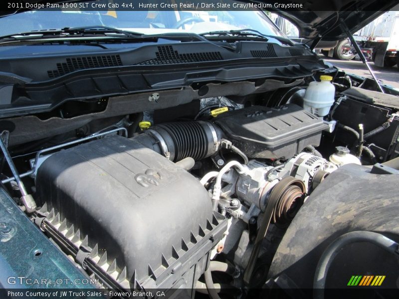 Hunter Green Pearl / Dark Slate Gray/Medium Graystone 2011 Dodge Ram 1500 SLT Crew Cab 4x4