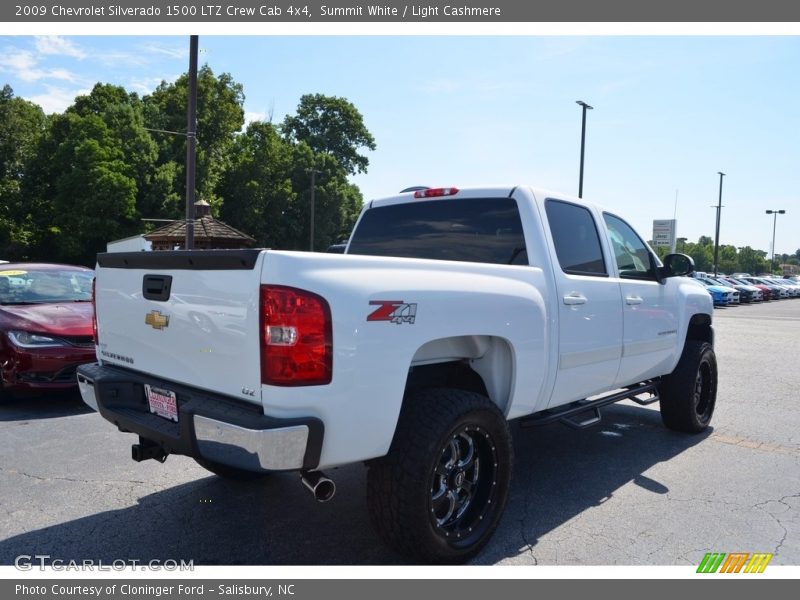 Summit White / Light Cashmere 2009 Chevrolet Silverado 1500 LTZ Crew Cab 4x4