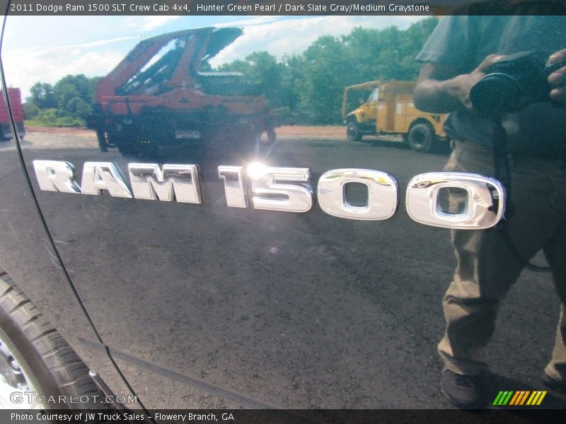 Hunter Green Pearl / Dark Slate Gray/Medium Graystone 2011 Dodge Ram 1500 SLT Crew Cab 4x4