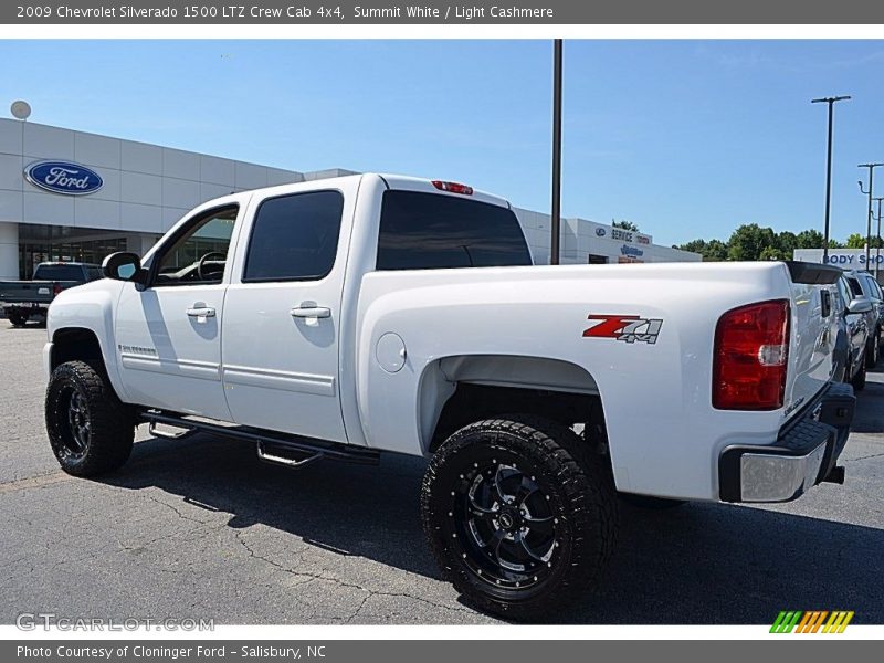Summit White / Light Cashmere 2009 Chevrolet Silverado 1500 LTZ Crew Cab 4x4