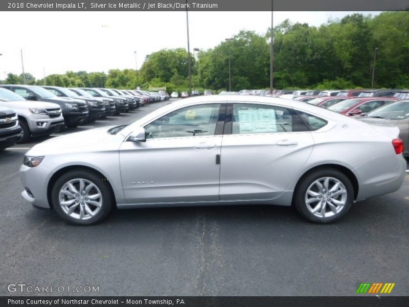 Silver Ice Metallic / Jet Black/Dark Titanium 2018 Chevrolet Impala LT