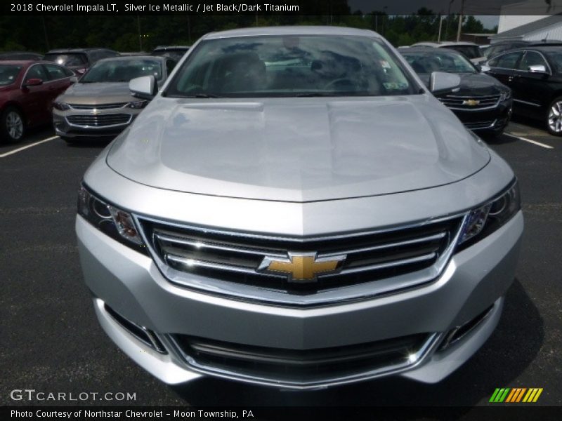 Silver Ice Metallic / Jet Black/Dark Titanium 2018 Chevrolet Impala LT