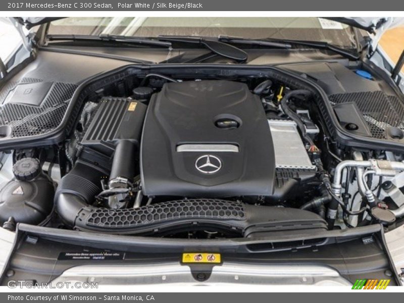 Polar White / Silk Beige/Black 2017 Mercedes-Benz C 300 Sedan