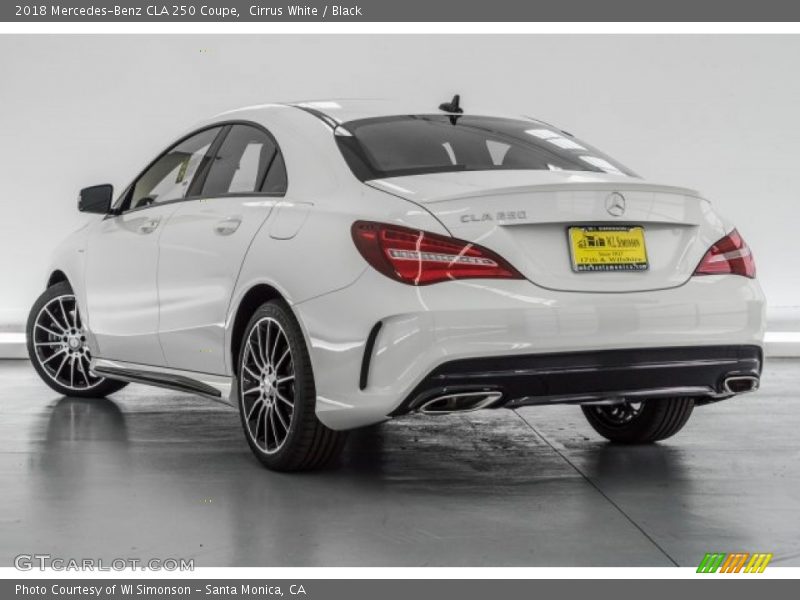Cirrus White / Black 2018 Mercedes-Benz CLA 250 Coupe