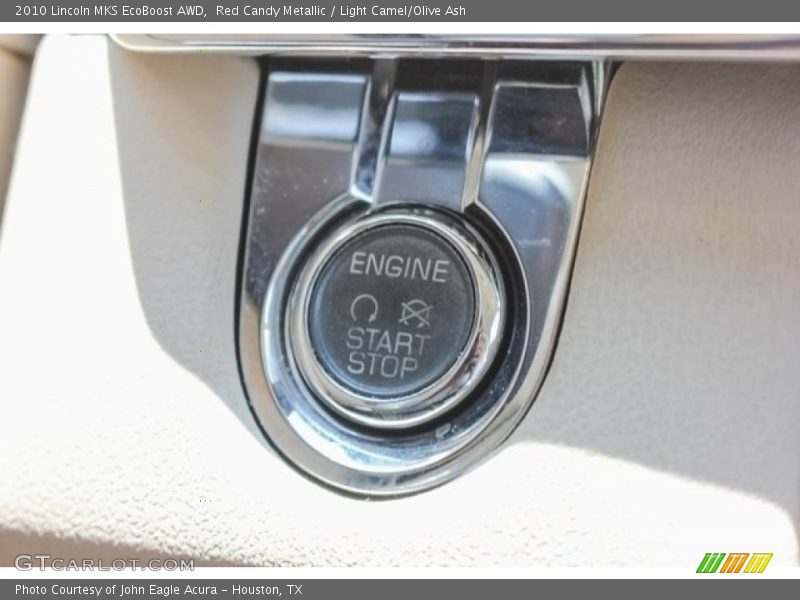 Red Candy Metallic / Light Camel/Olive Ash 2010 Lincoln MKS EcoBoost AWD