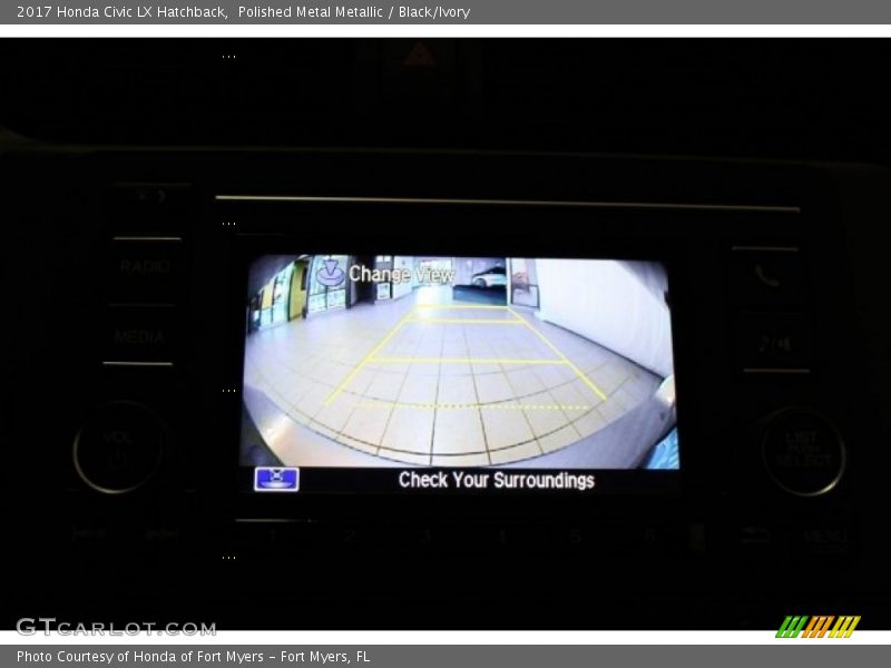 Polished Metal Metallic / Black/Ivory 2017 Honda Civic LX Hatchback