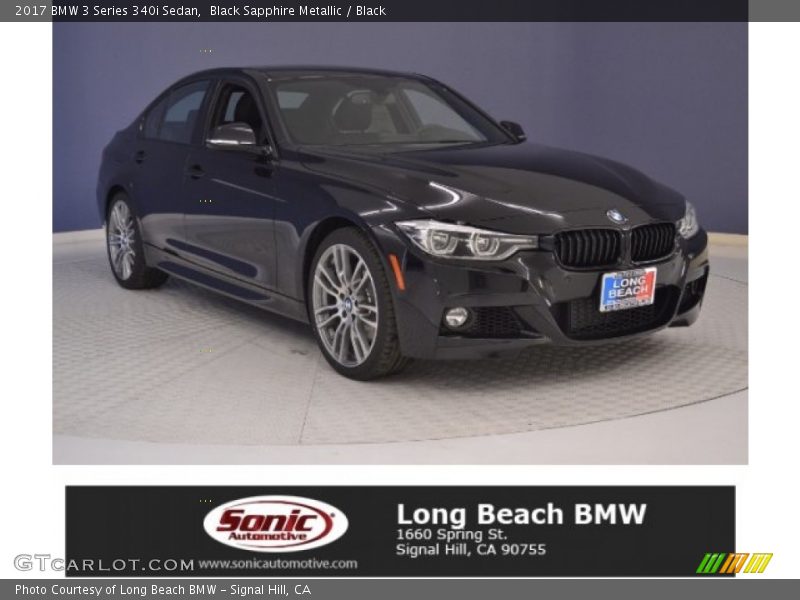 Black Sapphire Metallic / Black 2017 BMW 3 Series 340i Sedan