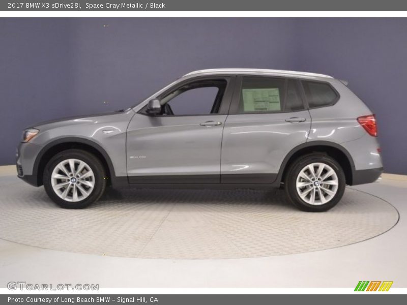 Space Gray Metallic / Black 2017 BMW X3 sDrive28i