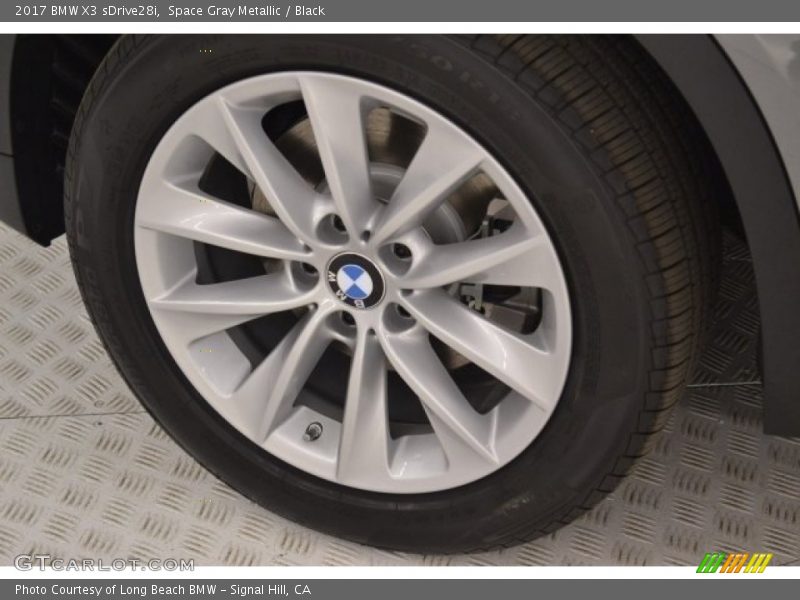 Space Gray Metallic / Black 2017 BMW X3 sDrive28i