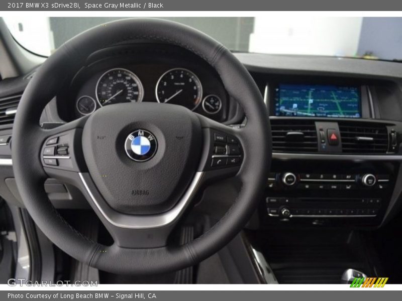 Space Gray Metallic / Black 2017 BMW X3 sDrive28i