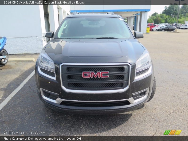 Carbon Black Metallic / Ebony 2014 GMC Acadia SLE AWD