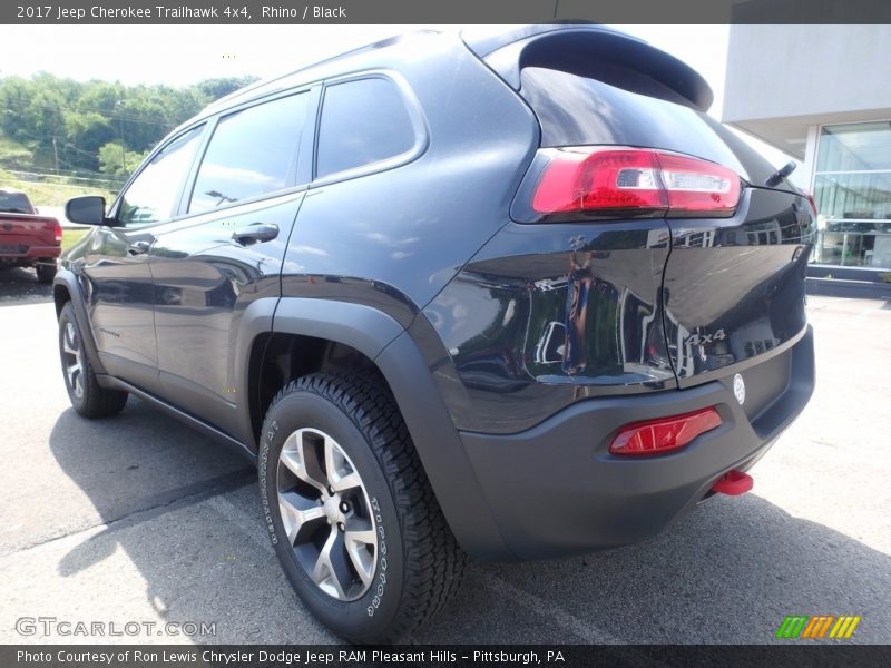 Rhino / Black 2017 Jeep Cherokee Trailhawk 4x4