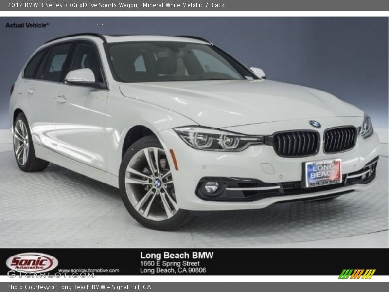 Mineral White Metallic / Black 2017 BMW 3 Series 330i xDrive Sports Wagon