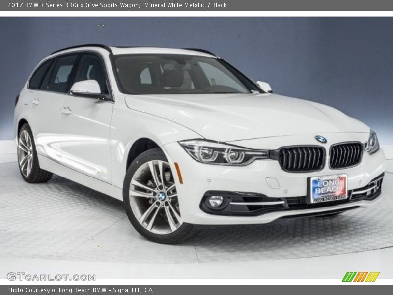 Mineral White Metallic / Black 2017 BMW 3 Series 330i xDrive Sports Wagon