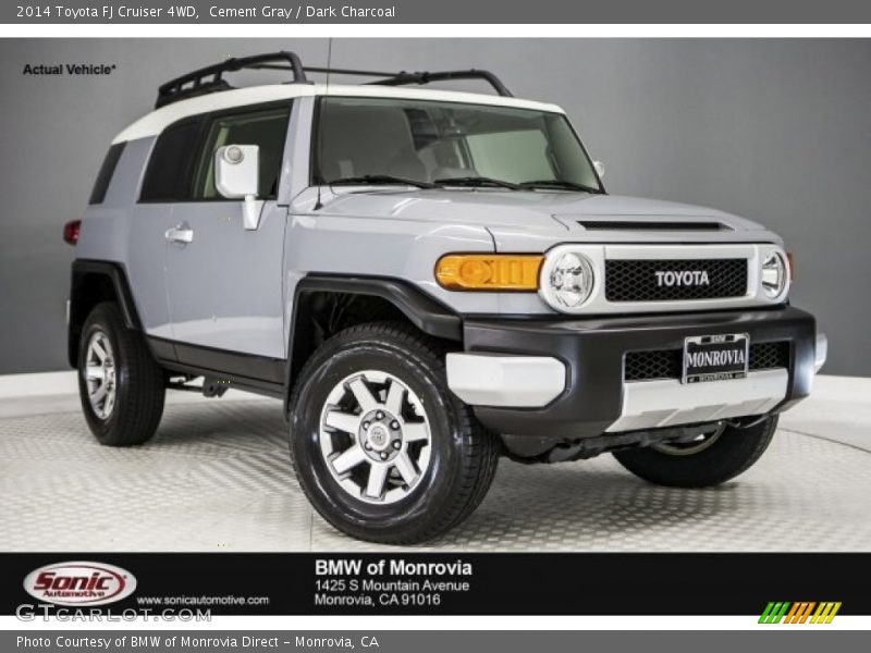 Cement Gray / Dark Charcoal 2014 Toyota FJ Cruiser 4WD