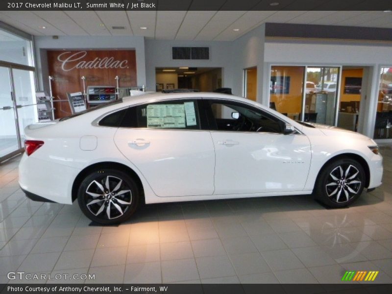 Summit White / Jet Black 2017 Chevrolet Malibu LT