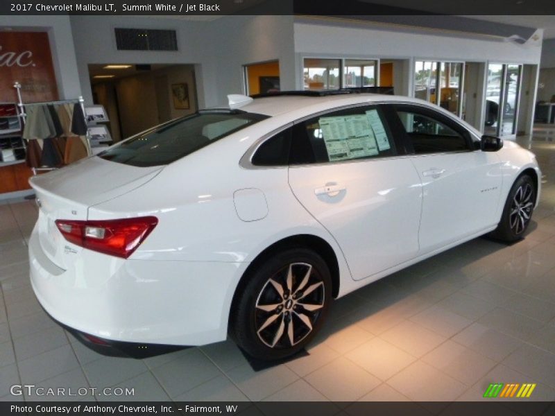Summit White / Jet Black 2017 Chevrolet Malibu LT