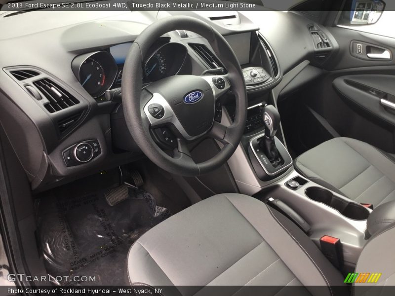 Tuxedo Black Metallic / Medium Light Stone 2013 Ford Escape SE 2.0L EcoBoost 4WD
