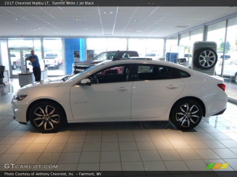 Summit White / Jet Black 2017 Chevrolet Malibu LT