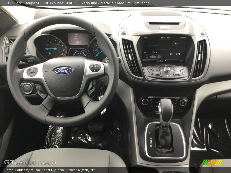 Tuxedo Black Metallic / Medium Light Stone 2013 Ford Escape SE 2.0L EcoBoost 4WD