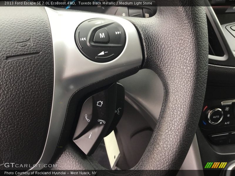 Tuxedo Black Metallic / Medium Light Stone 2013 Ford Escape SE 2.0L EcoBoost 4WD