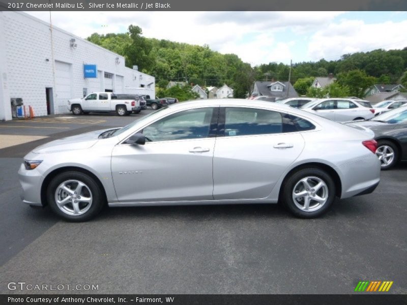 Silver Ice Metallic / Jet Black 2017 Chevrolet Malibu LS