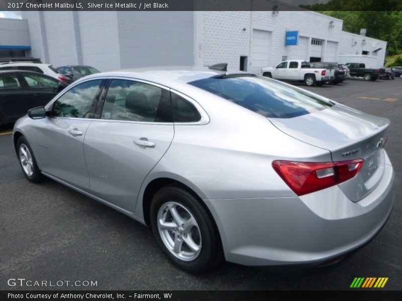Silver Ice Metallic / Jet Black 2017 Chevrolet Malibu LS
