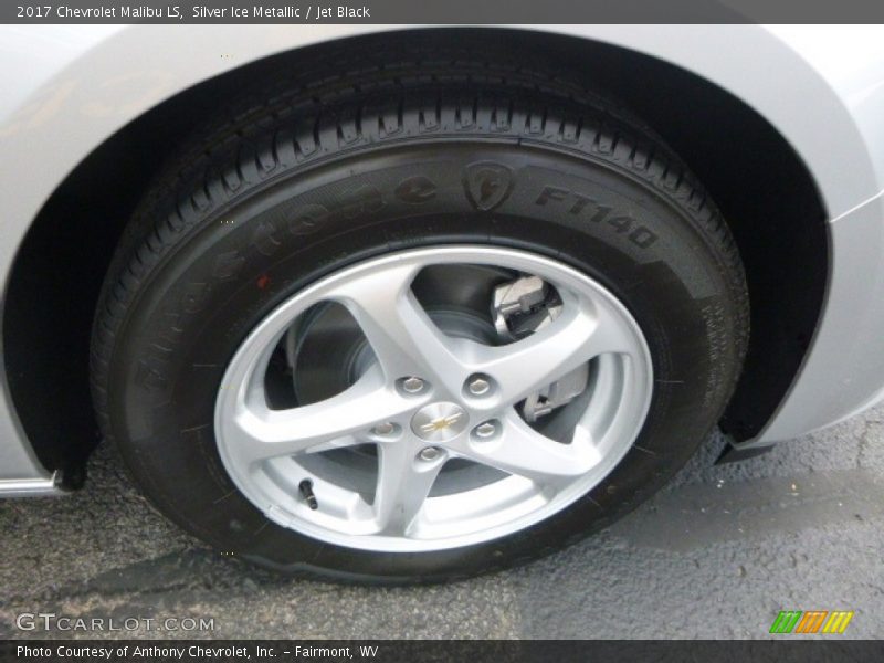 Silver Ice Metallic / Jet Black 2017 Chevrolet Malibu LS