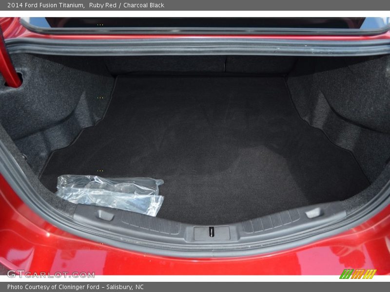 Ruby Red / Charcoal Black 2014 Ford Fusion Titanium