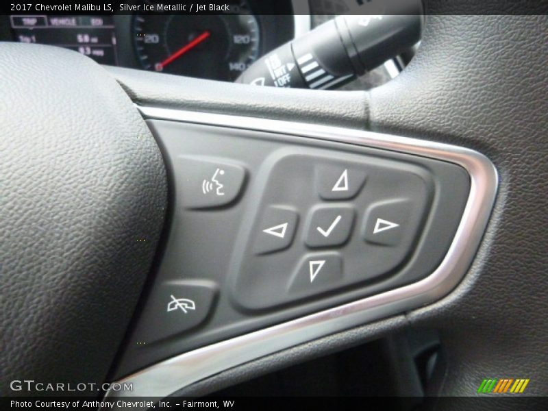 Silver Ice Metallic / Jet Black 2017 Chevrolet Malibu LS